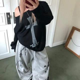 keyring print sweatpants