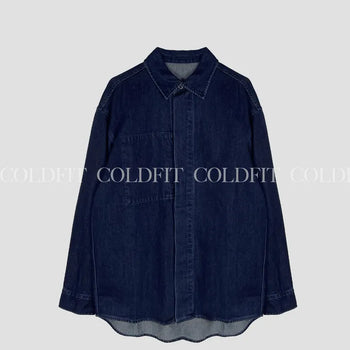 Big Pocket Indigo Denim Shirt