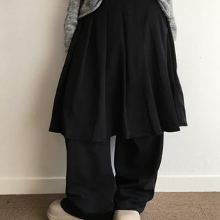 *Domestic/High Quality* Layered Pleated Skirt Pants