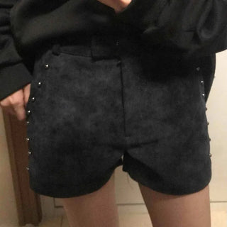 Comfort Corduroy Plain Skinny Shorts