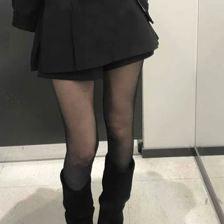 Plain Cotton Mini Skirt for a Date Look