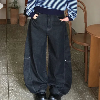 Kiki Rivet Cotton Wide Pants