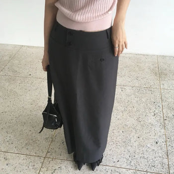 Dual maxi skirt