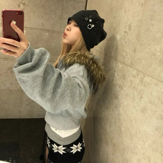 snowflake knit shorts