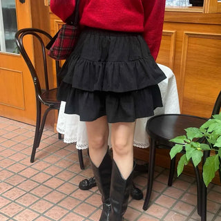 Lovely Tiered Ruffle Mini Skirt