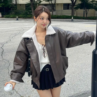 New Basic Shearling Mustang