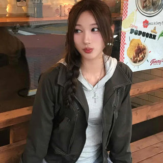 Tight-fit autumn jumper cotton elastic jacket