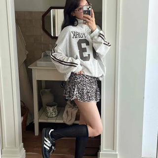 Leopard Shirred Mini Skirt