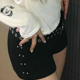 Simple Plain Skinny Shorts