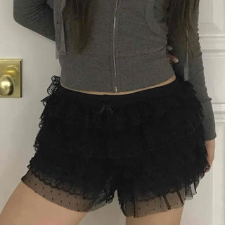 Tiered Lace Frill Shorts