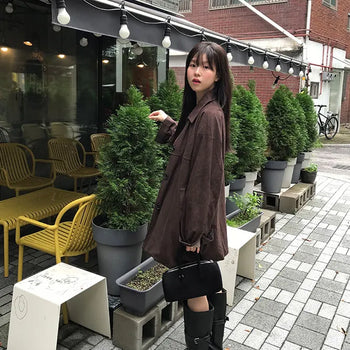 OA Suede Oversized Jacket