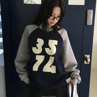 Klein Color Block Raglan Sweatshirt