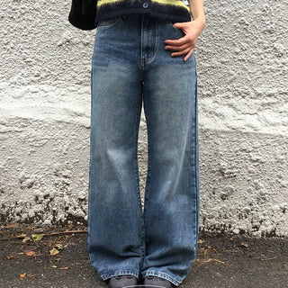 Pivet Washed Straight Wide Pants