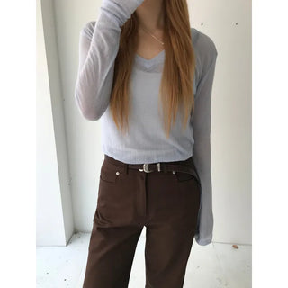 Taili Wool V-neck Knit (6 colors)