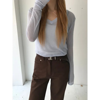 Taili Wool V-neck Knit (6 colors)