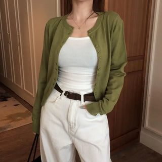 B-End Round Knit Cardigan