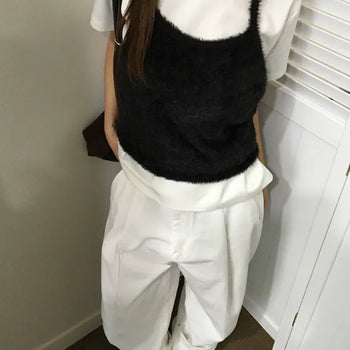 *Mu&D* Flare Fur Bustier