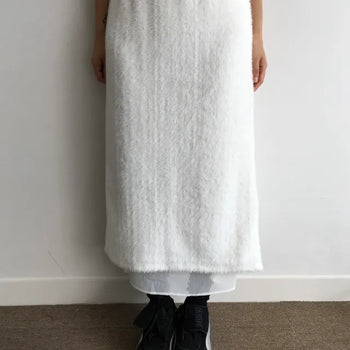 *Muand* Double Fur Skirt
