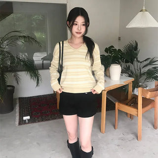 Fizz Stripe V-Neck Knit