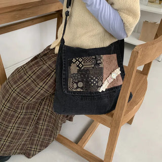 Hanniel Denim Vintage Crossbody Bag