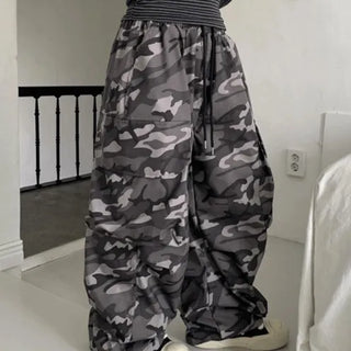 [UNISEX] Miya Camo Cargo Balloon Wide Pants