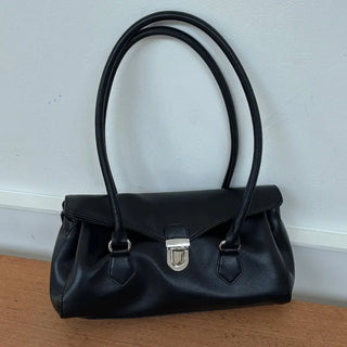 Buckle Baguette Shoulder Bag