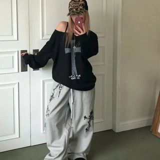 cross loose sweatshirt