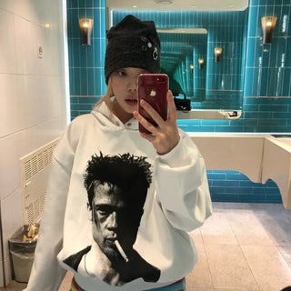 face crop hoodie