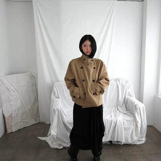 draped tie long sk (2 color)