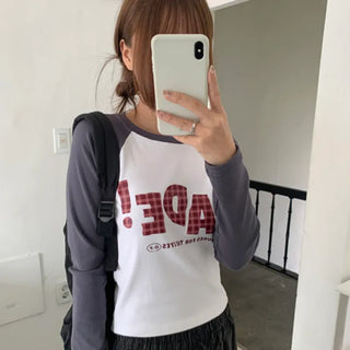 Maid Crop Raglan T-shirt