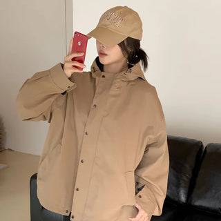 Sandypol color-block hooded jacket