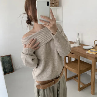 Vara off-shoulder knit