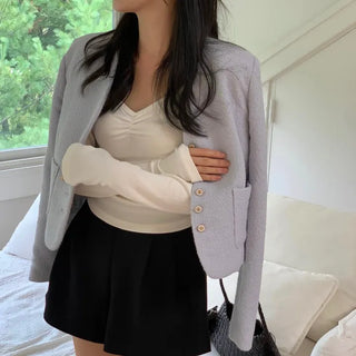 Katsuha Shirred Warmer Long Sleeve Tee