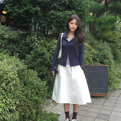 Big Pocket Midi Skirt