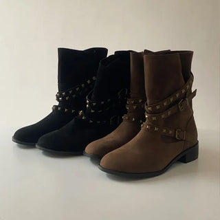 Bellijen Studded Ankle Boots [3.5CM]