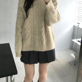 Melton Loose Fit Knit (2 colors)