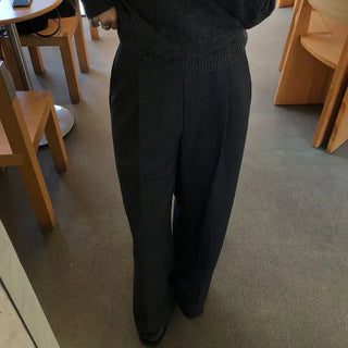 Heringbone Wide Slacks