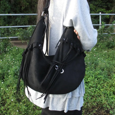 Fringe Suede Shoulder Bag (3 colors)