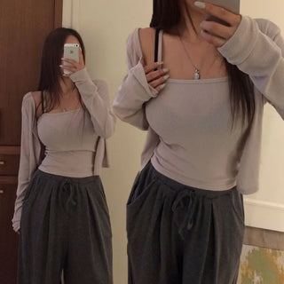 Reishu Sleeveless Cardigan Set