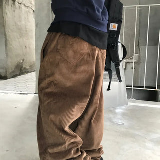 Tamaki Daily Heart Back Pocket Corduroy Elastic Pants (2 colors)