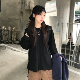 Unisex Koya Layering Essential Crop Long Sleeve Tee (2 colors)