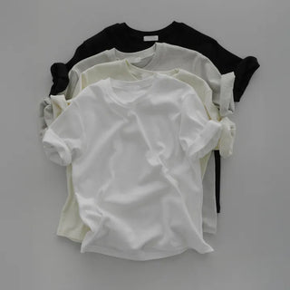 Nutty Peach Fleece Round Short Sleeve T-shirt