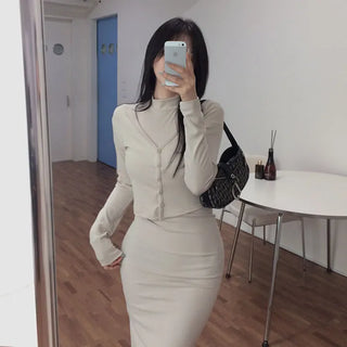 Vieta One-piece Cardigan Set