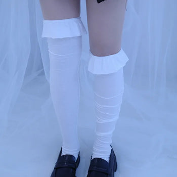 Way Frill Knee Socks