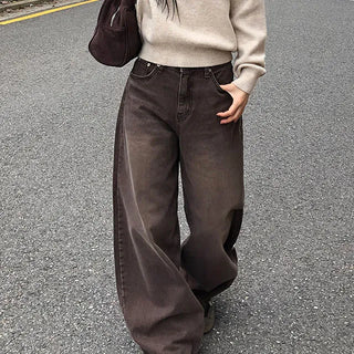 Vero Rouge Brown Denim Pants