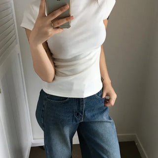 Stretchy Mock Turtleneck