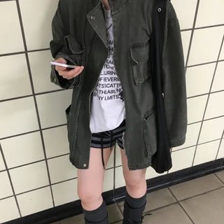 Pocket Vintage Safari Field Jacket / Transitional Outerwear / Field Jacket