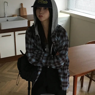 Cook Oversized Check Hoodie
