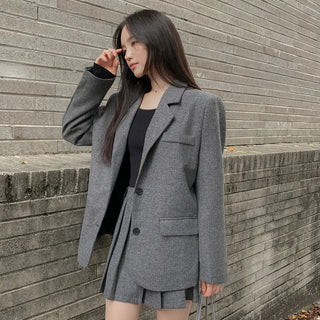 Kani Wool Herringbone Half Jacket