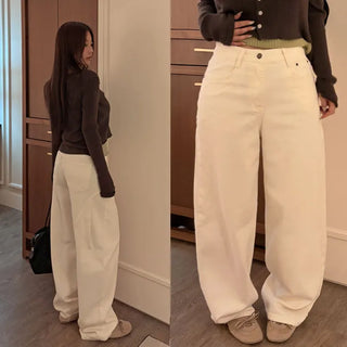 Brape cut pintuck wide pants